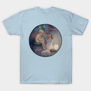 Wendy Tending Peter's Boo Boo - Mabel Lucie Attwell T-Shirt